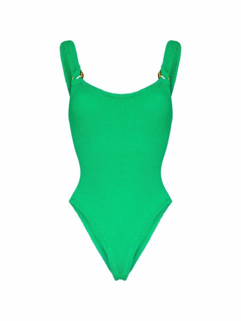 Hunza G Domino crinkle-effect swimsuit