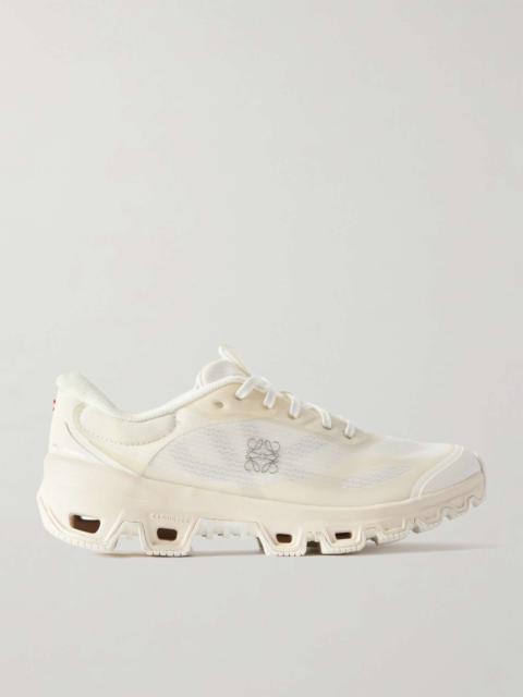 + ON CLOUDVENTURE 2.0 rubber-trimmed paneled recycled-mesh sneakers Ivory