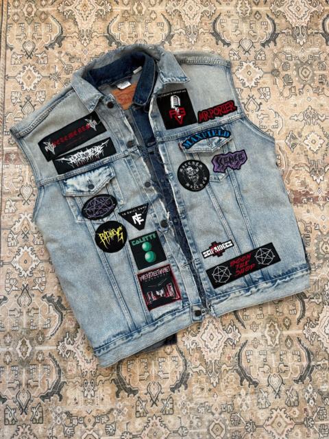 VETEMENTS Vetements x Levi's Collaborative Double-Layer Patchwork Denim Vest