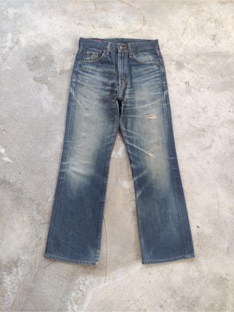 Other Designers Vintage Edwin 503 Japan Flare Distressed Faded Jean