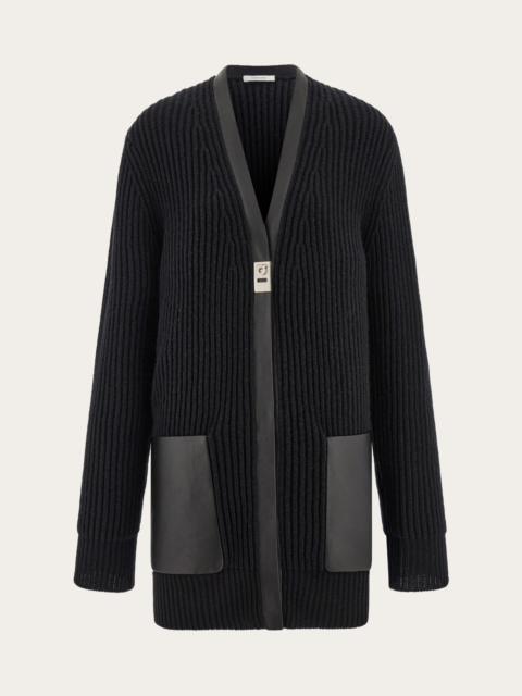 Loewe Balloon sleeve cardigan in wool | REVERSIBLE