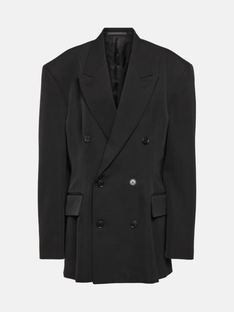 BALENCIAGA Cinched double-breasted wool blazer