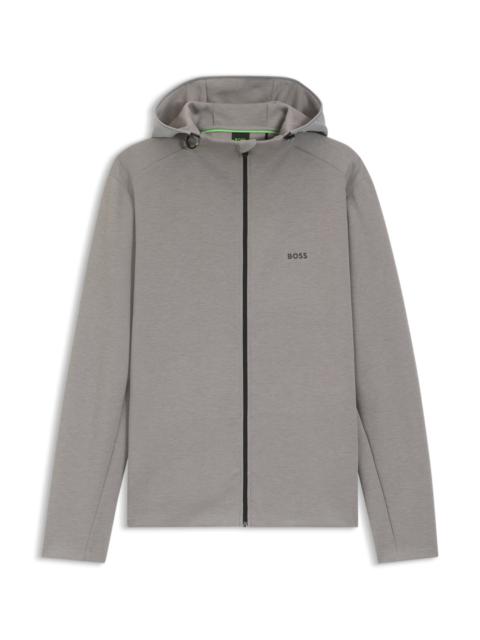 BOSS REFLECTIVE-DETAIL ZIP-UP HOODIE WITH ODOUR CONTROL