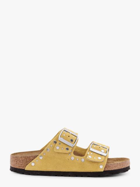 BIRKENSTOCK Birkenstock Arizona Rivet Border Leather Sandals With Applied Metal Rivets