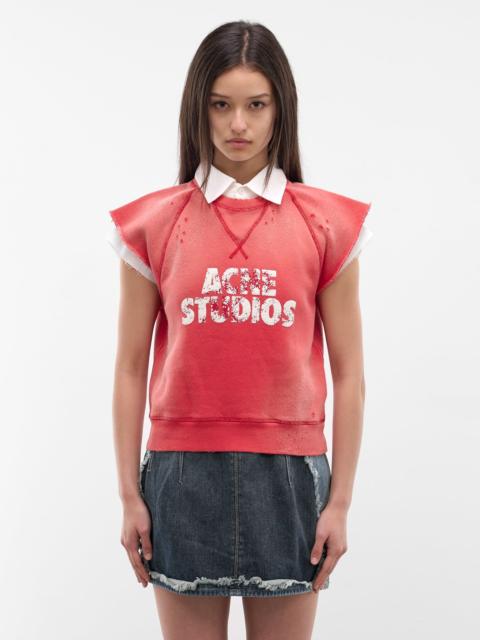 Acne Studios Layered Collar Distressed Sweater Vest