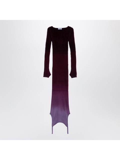 The Attico Purple/burgundy convertible dress in nylon blend
