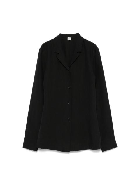 notched-collar shirt
