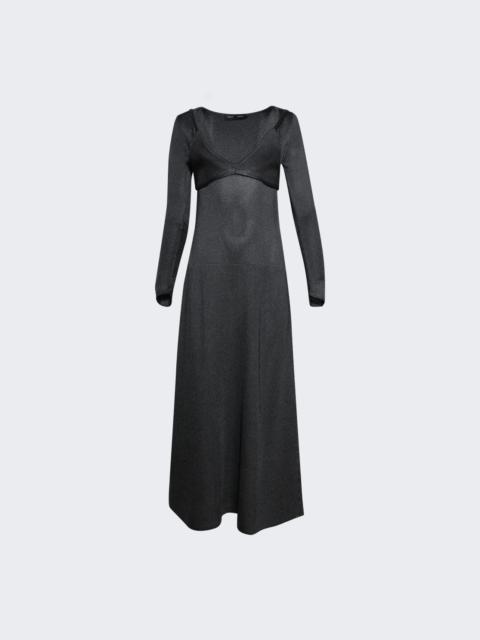 Proenza Schouler Nalani Dress In Lacqured Viscose Slate