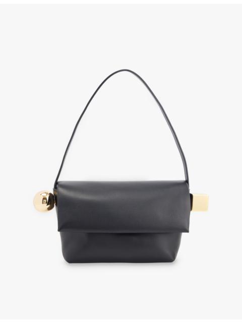 JACQUEMUS Le Rond Carre leather top-handle bag