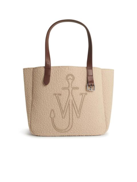 Other Designers Jw Anderson Belt Tote Beige Boiled Wool Shoulder Bag Women