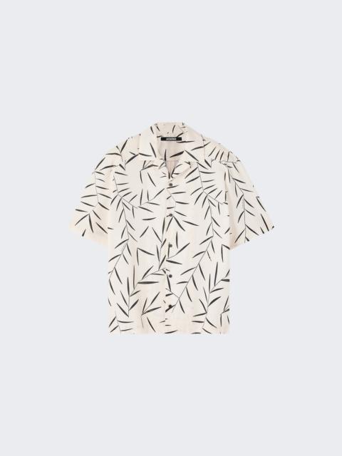 JACQUEMUS La Chemise Fonccio Print Foliage Off White