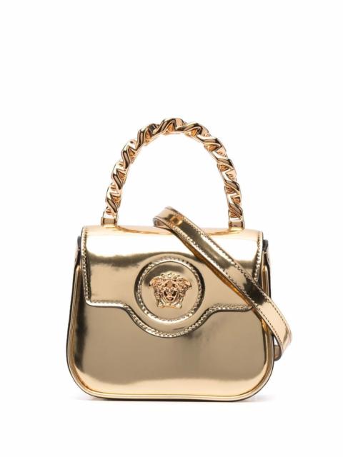 VERSACE Medusa polished leather bag