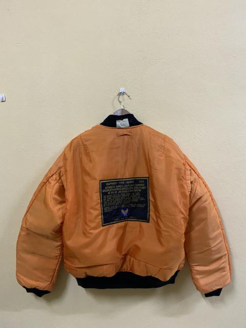 Other Designers Vintage - Vintage Avirex Scovill Reversible Bomber Jacket