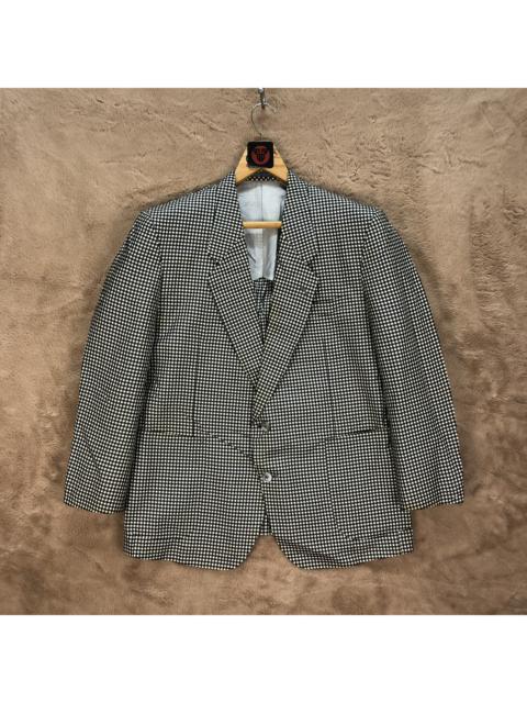 Lanvin LANVIN PARIS BLACK WHITE CHECKERED SUIT JACKET #6375-62