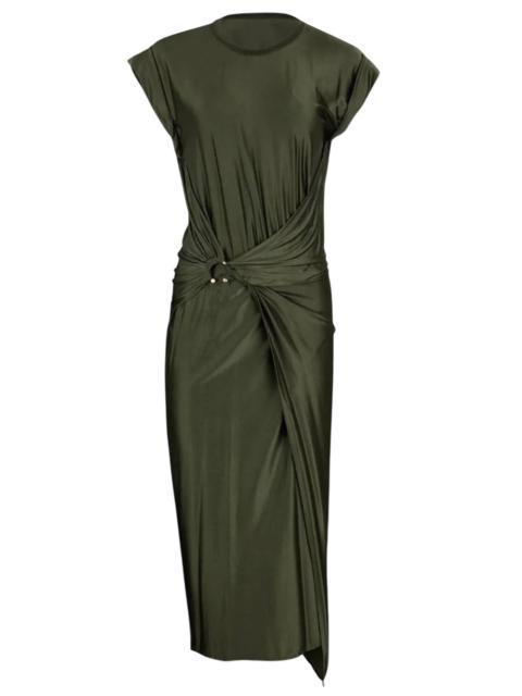rabanne Rabanne Women Draped Satin Midi Dress