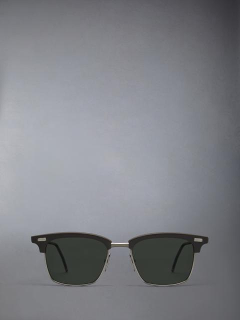 Thom Browne ACETATE AND TITANIUM RECTANGULAR SUNGLASSES