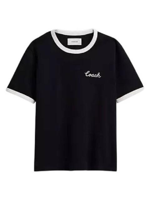COACH Coach Logo Embossed T Shirt