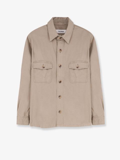 Tonywack Tonywack Oversized Cotton Shirt Beige
