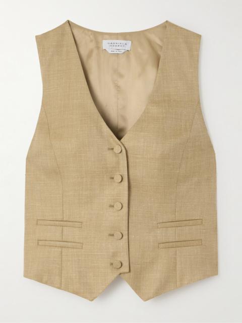GABRIELA HEARST Coleridge Wool, Silk And Linen-blend Vest