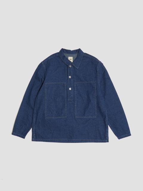 FOB Factory US Army Denim Pullover Blue