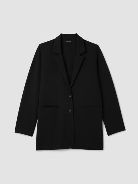 EILEEN FISHER Washable Flex Ponte Long Blazer