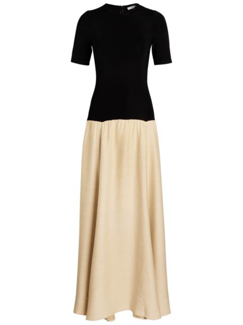 ESSE Studios Esse Studios Tee Duo Knit and Sateen Maxi Dress