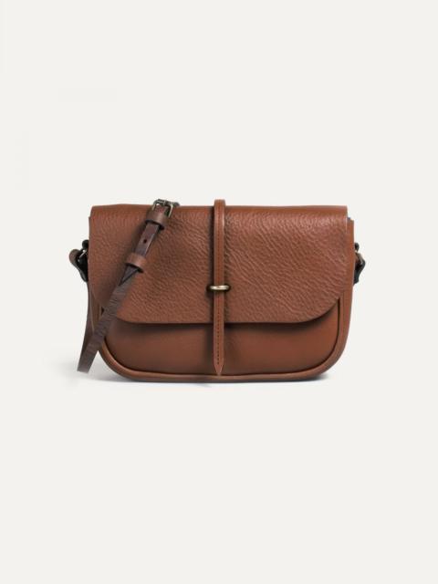 Bleu de Chauffe PASTICHE POSTMAN BAG / HANDBAG  -  AMBER BROWN