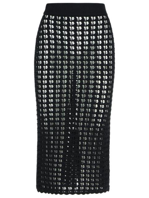 Dolce & Gabbana Dolce & Gabbana Black Virgin Wool Skirt