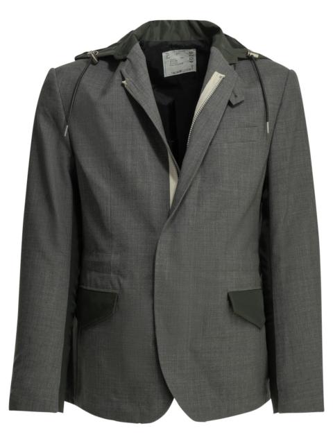 sacai Sacai "X Nylon" Blazer