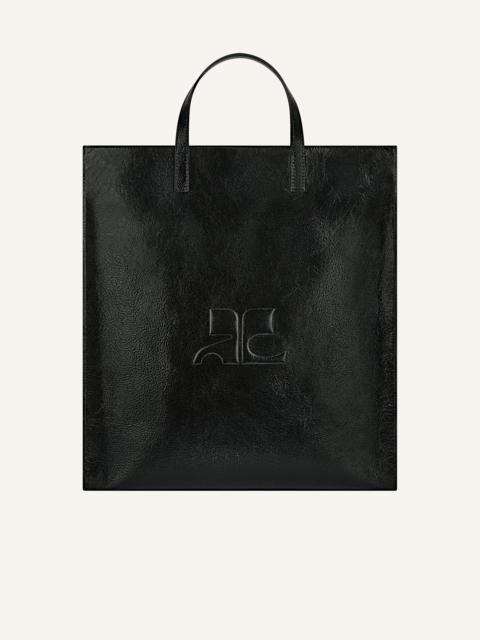 courrèges AC NAPLACK LEATHER TOTE BAG