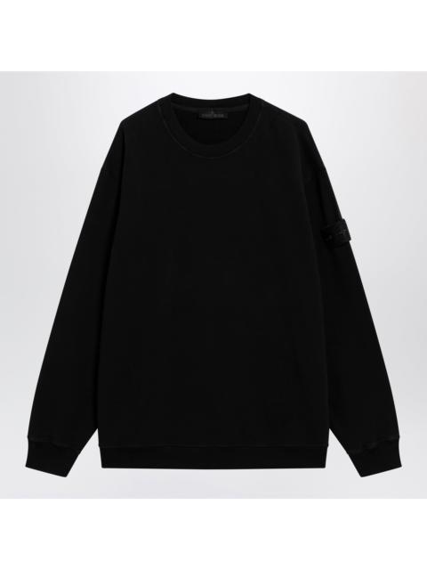 Stone Island Stone Island Black Cotton Sweatshirt Men