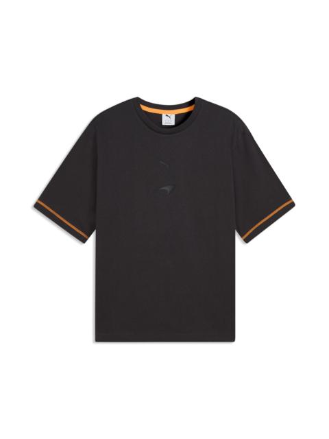 PUMA PUMA Relaxed Fit Embroidered McLaren Logo T-Shirt in Titan Black at Nordstrom