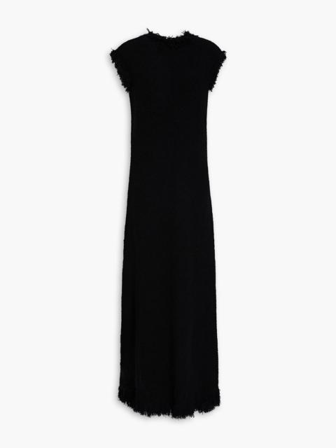 Proenza Schouler Cutout bouclé-knit maxi dress