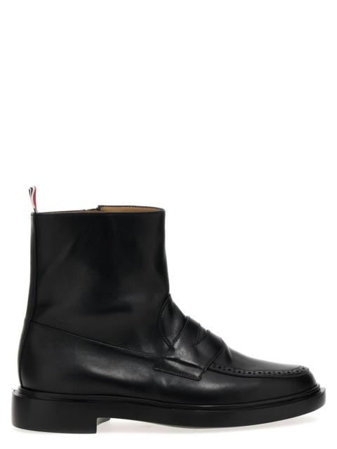 THOM BROWNE 'PENNY LOAFER' ANKLE BOOTS