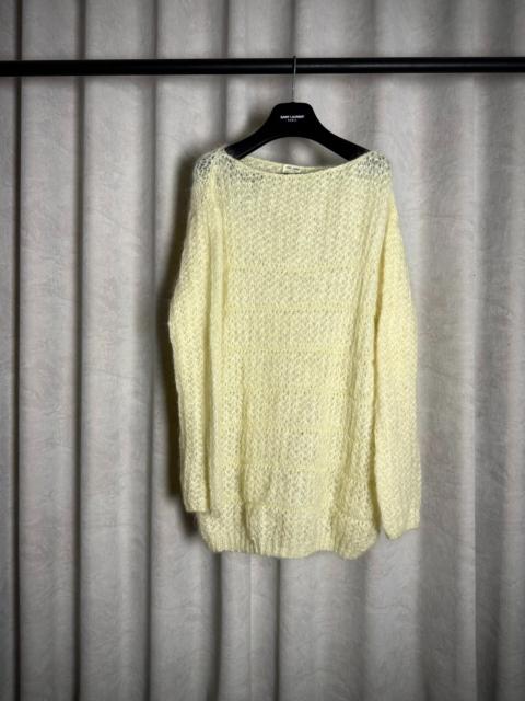 SAINT LAURENT Saint Laurent 13AW Off-White Knit Sweater by Hedi Slimane