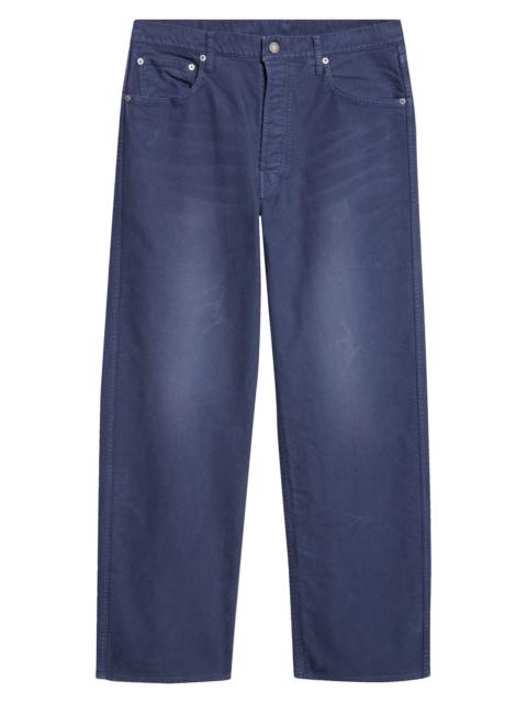 visvim VISVIM Fluxus 01 Corduroy Wide Leg Pants in Blue at Nordstrom