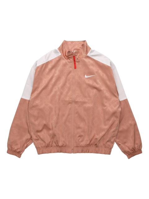 Nike x CLOT Rose Gold Silk Pattern Track Jacket Pink CT4083-605