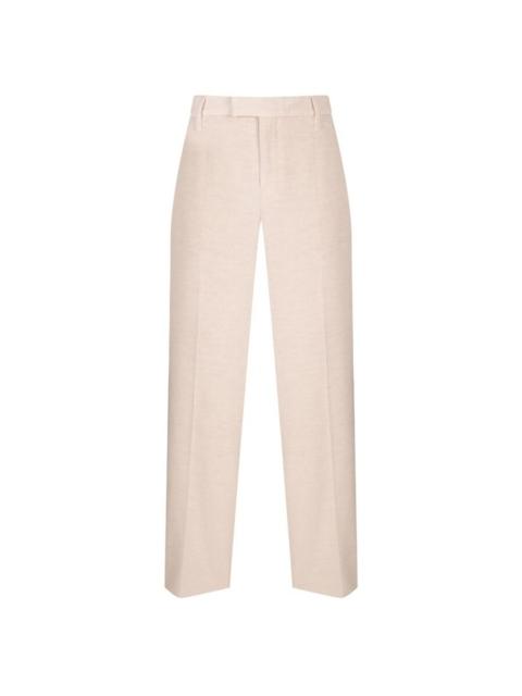 Brunello Cucinelli Brunello Cucinelli Ivory Corduroy Tailored Trousers
