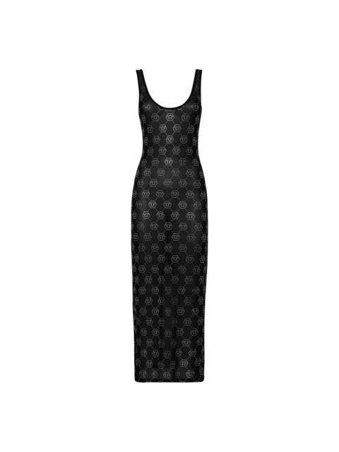 milly off shoulder sheer inset knit midi dress Women's Ots Off-Shoulder Midi-Dress - Navy - 0400022864674 Strapless midi