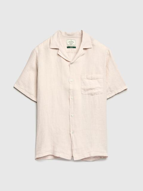 Portuguese Flannel Linen Camp Collar Shirt in Raw