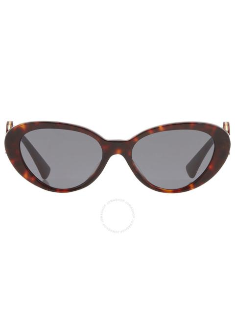 Versace Dark Grey Cat Eye Ladies Sunglasses VE4433U 108/87 54