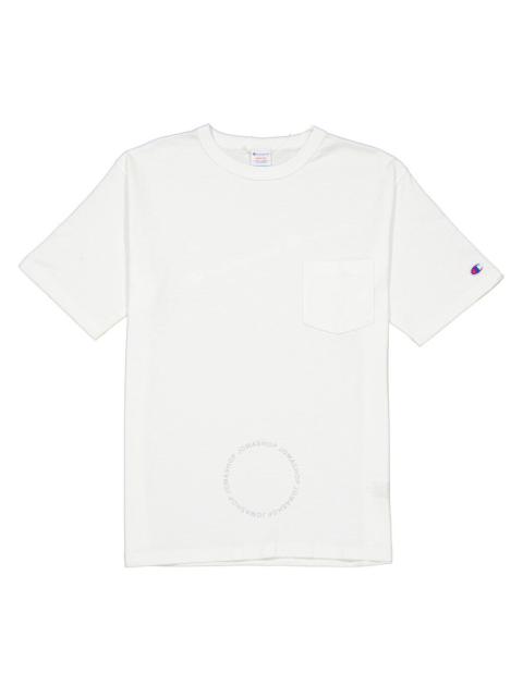 Champion Men's White Cotton Pocket T-shirt