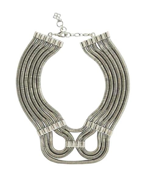 Other Designers Silver Statement Futura Snake chain Necklace