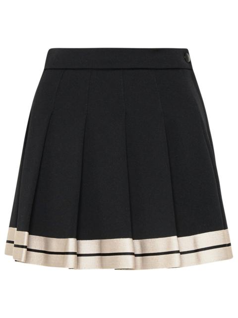 Palm Angels Woman Black Polyester Skirt