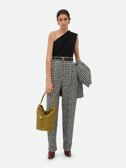 Bottega Veneta Boucle Gingham Wool Trousers