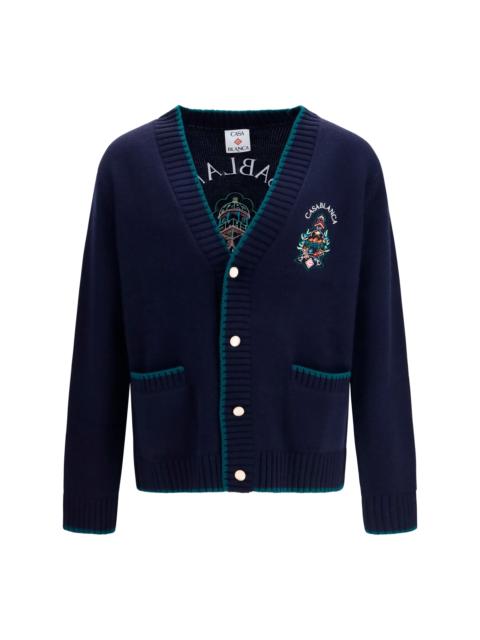 CASABLANCA Casablanca Hotel Crest Cardigan Multicolor