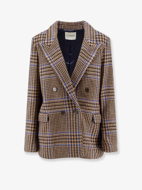 CLOSED Closed Double-Breasted Prince-Of-Wales Coat