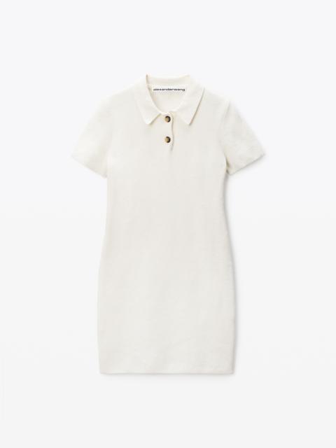 Alexander Wang Ivory Cotton-Blend Chenille Minidress