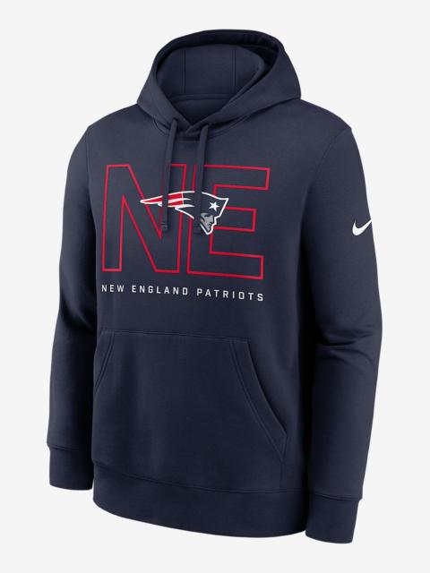 Nike New England Patriots Busted Play Club Men's Nike NFL Pullover Hoodie
