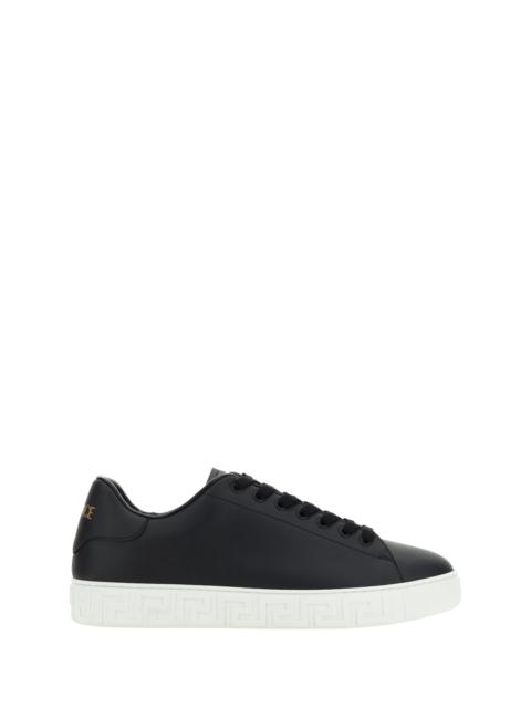 VERSACE Versace Leather Sneakers Black Men